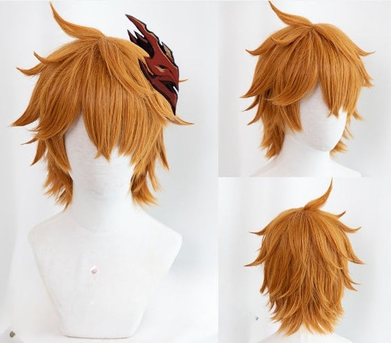 Genshin Impact Tartaglia Childe Wig Cosplay