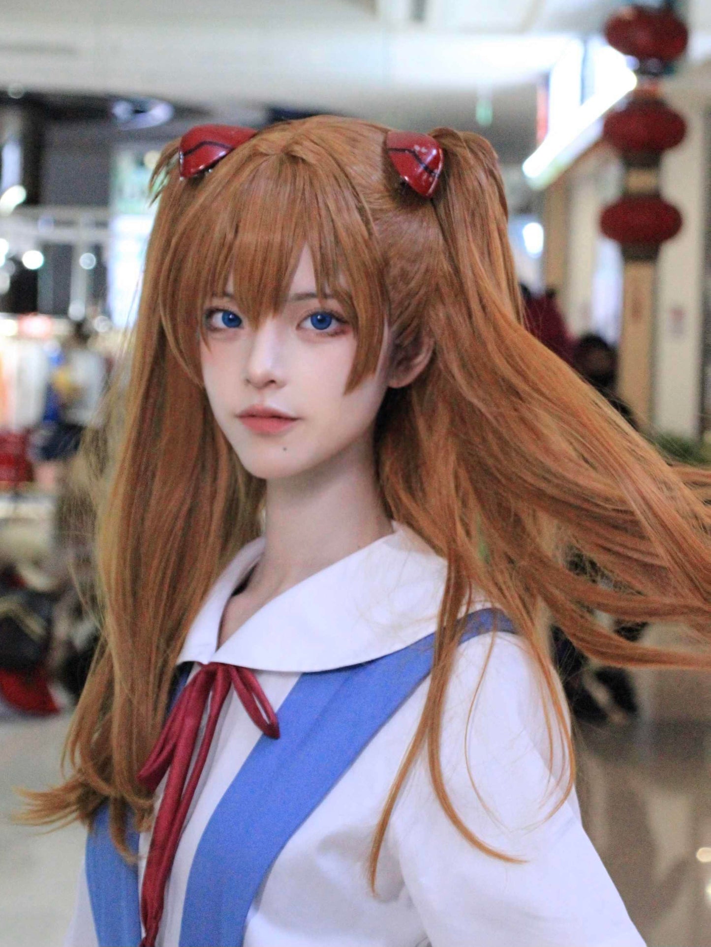 EVA Neon Genesis Evangelion Asuka Soryu Langley Cosplay Wig