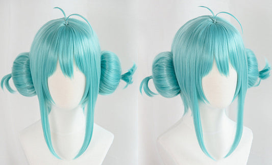 Vocaloid Miku Low Buns Wig Cosplay