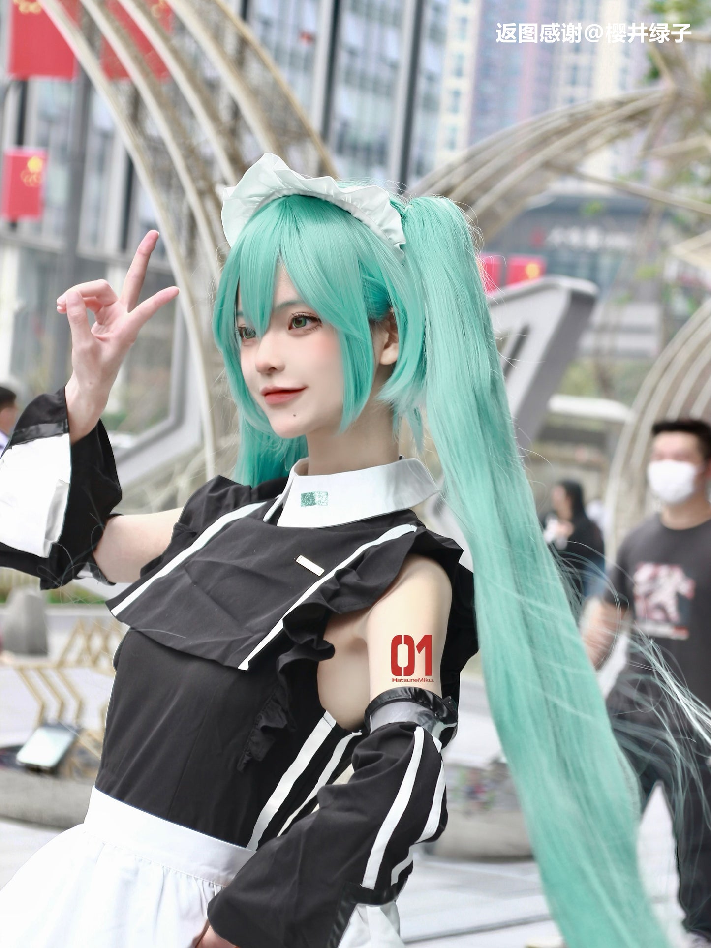 Vocaloid Miku Ponytails Wig Cosplay