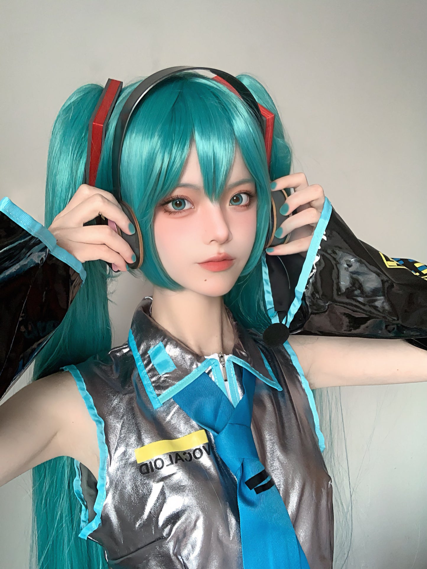 Vocaloid Miku Ponytails Wig Cosplay